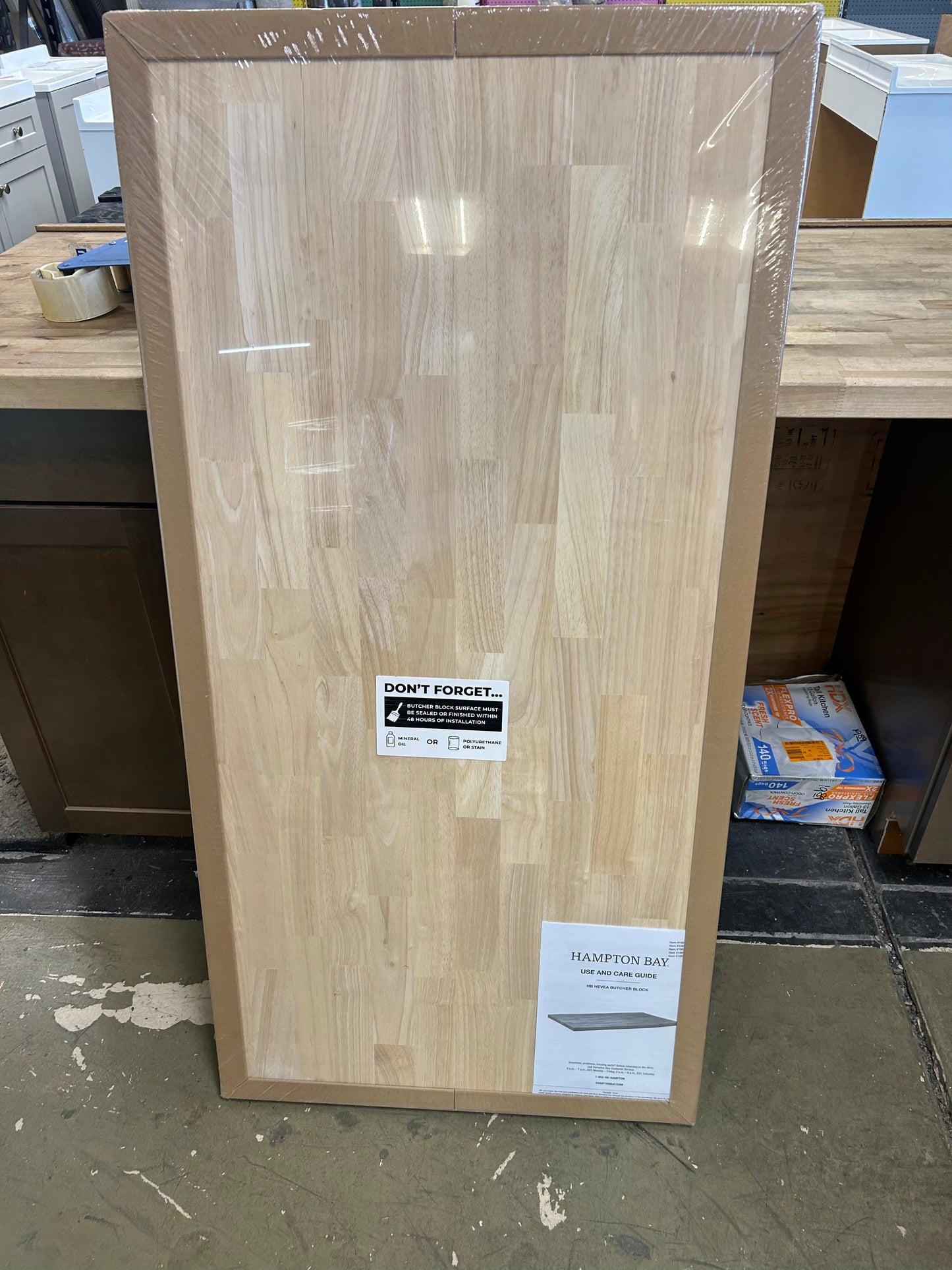 Hampton Bay wood butcher block