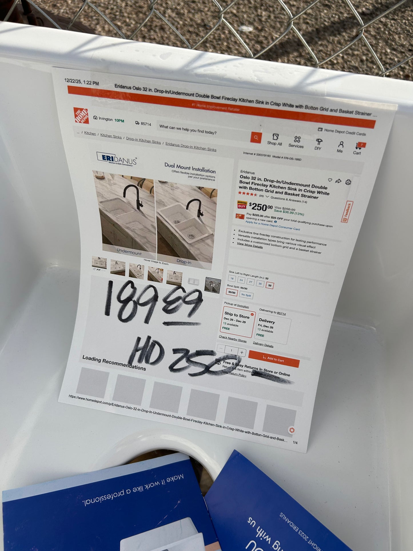 Drop in Undermount double bowl kitchen sink