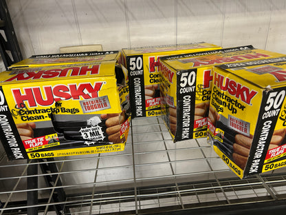 Husky contractor cleanup bags