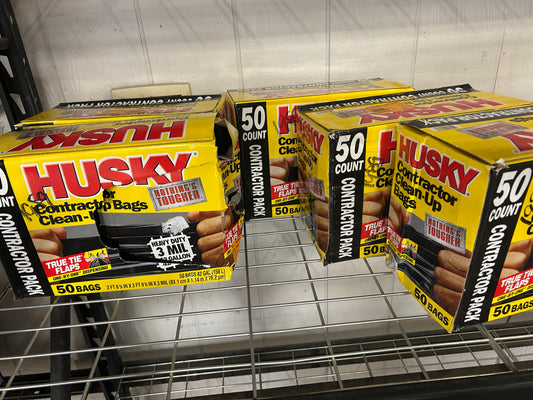 Husky contractor cleanup bags