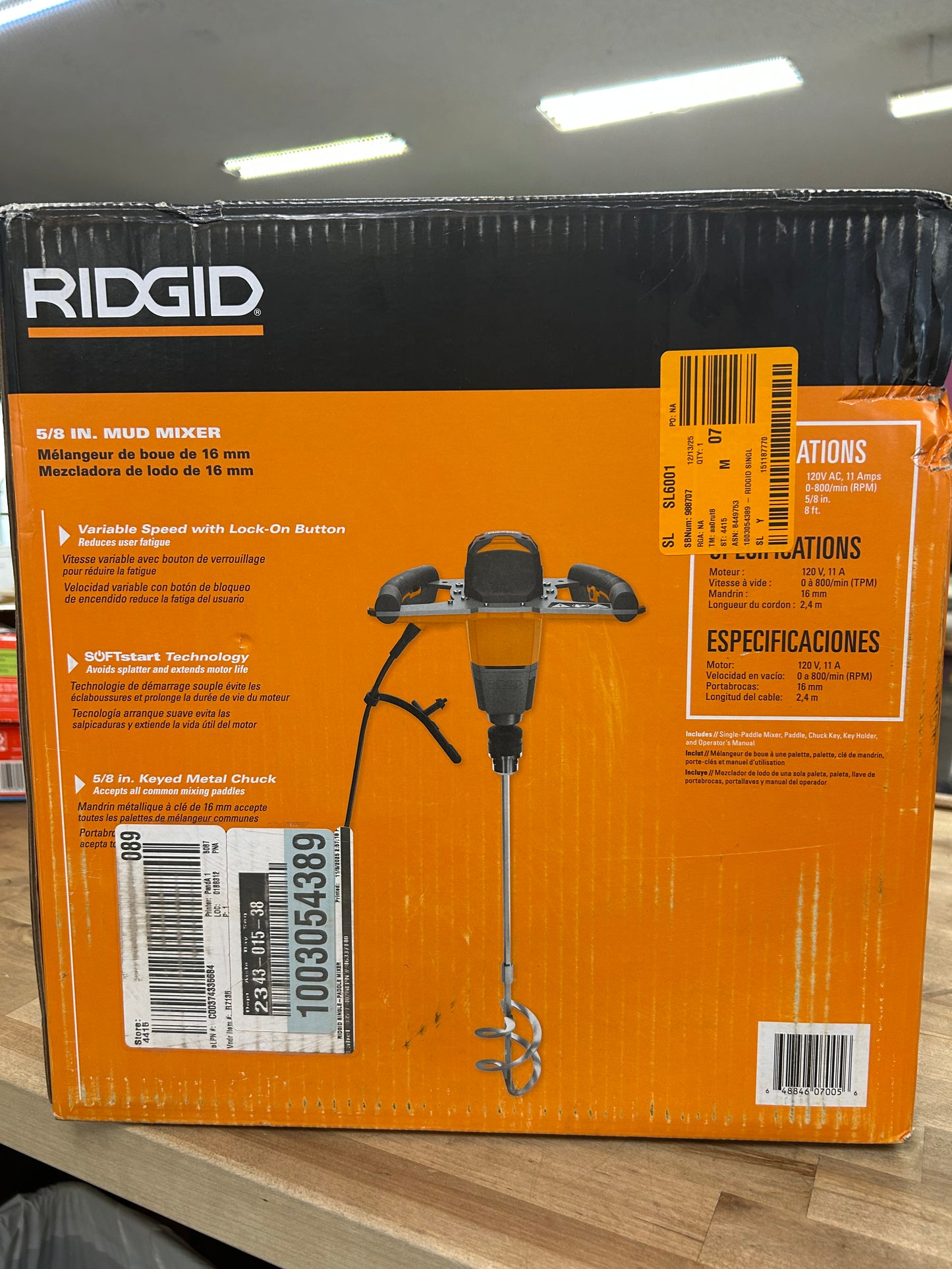 Ridgid 5/8 Mud Mixer