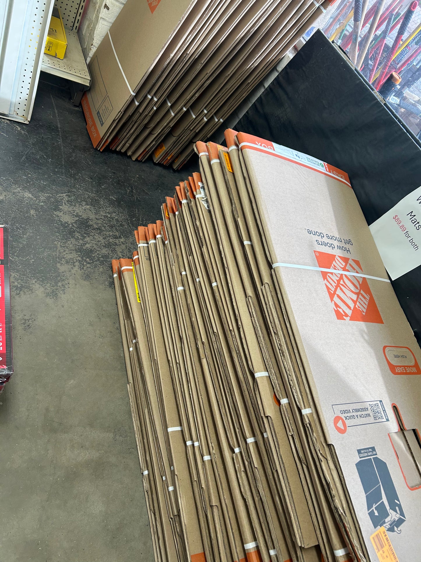 Wardrobe, moving/shipping boxes