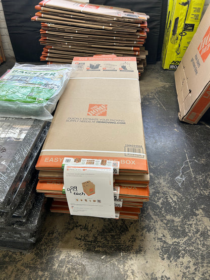 Wardrobe, moving/shipping boxes