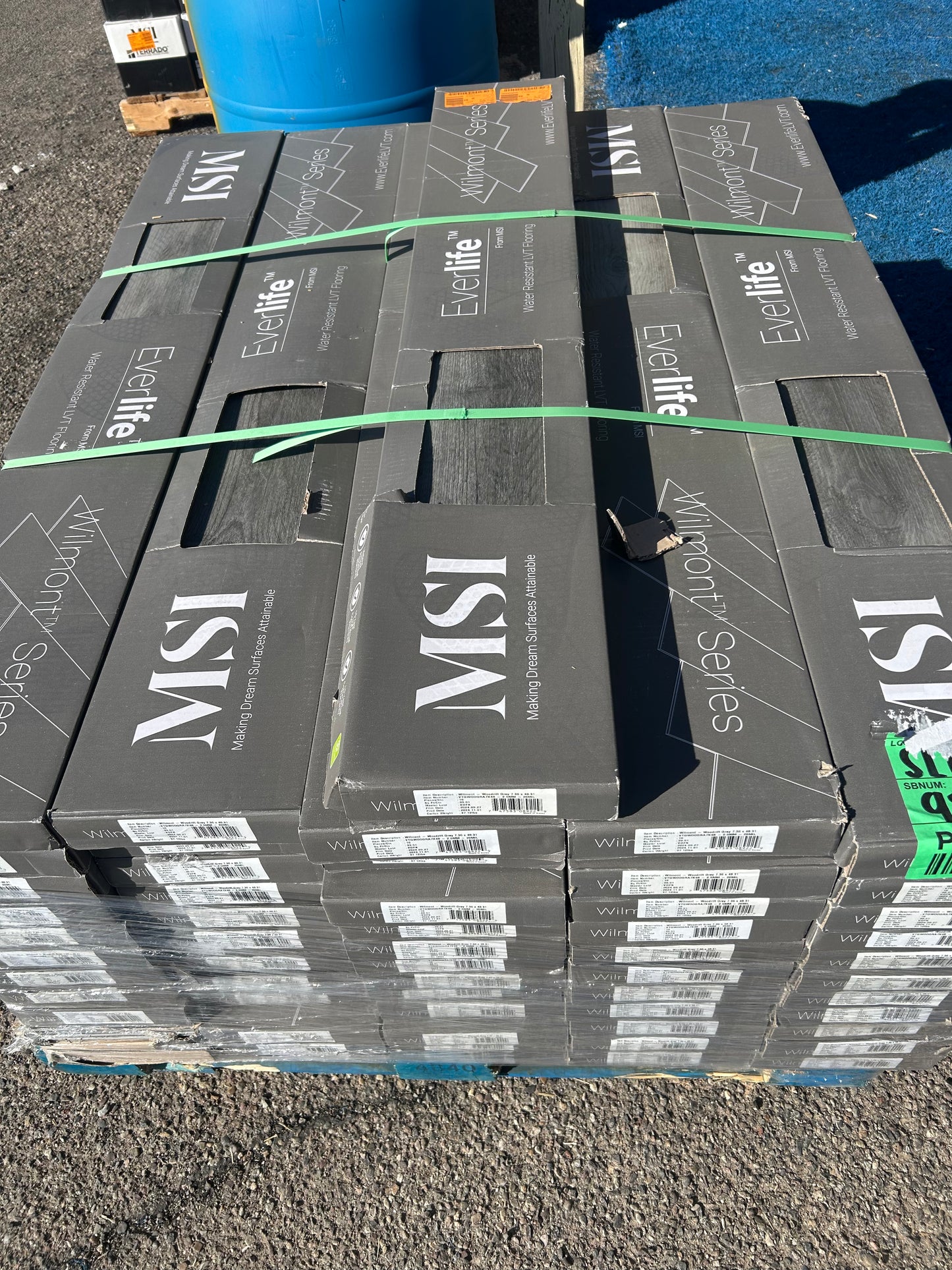 A&A weathered oyster glue down vinyl planks