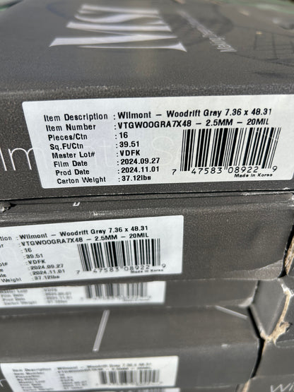 A&A weathered oyster glue down vinyl planks