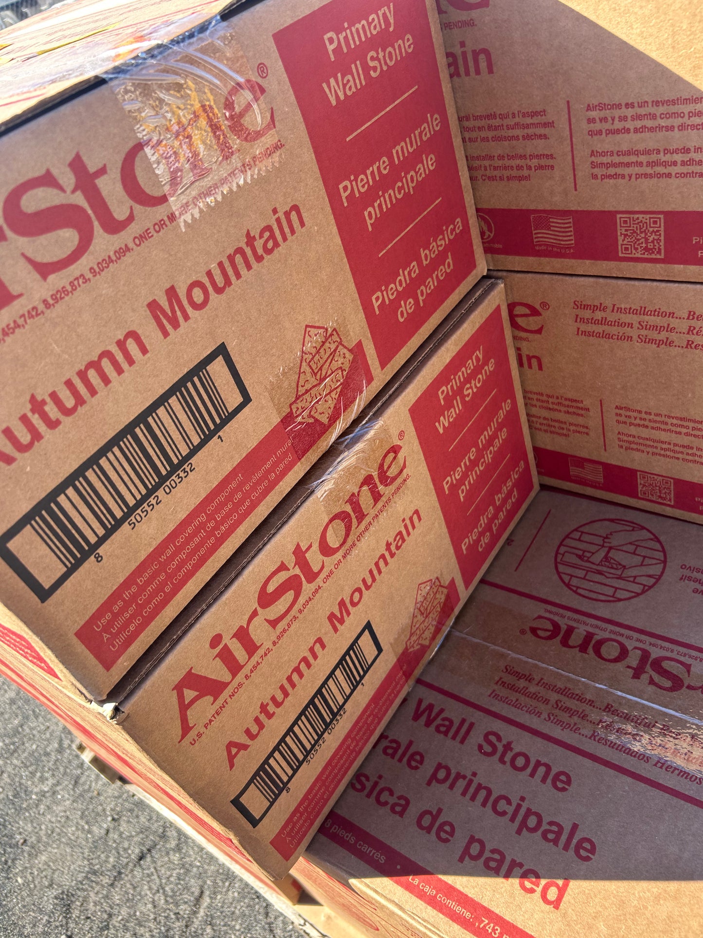 Airstone brown cement wall tiles