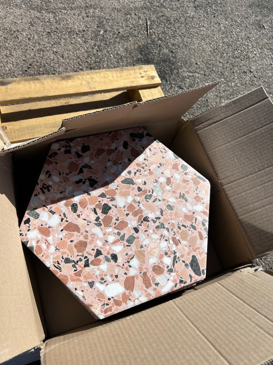 Malati Rose Matte Porcelain Hexagon Floor Wall/Tile