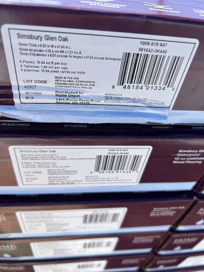 Waterproof laminate wood flooring