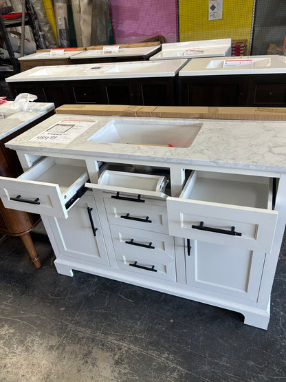 Doveton 48 inch single sink, bathroom vanity ￼