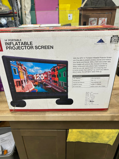 10 ft portable inflatable projector screen ￼