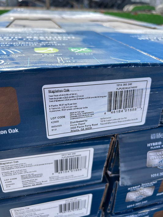 Lifeproof Stapleton waterproof flooring