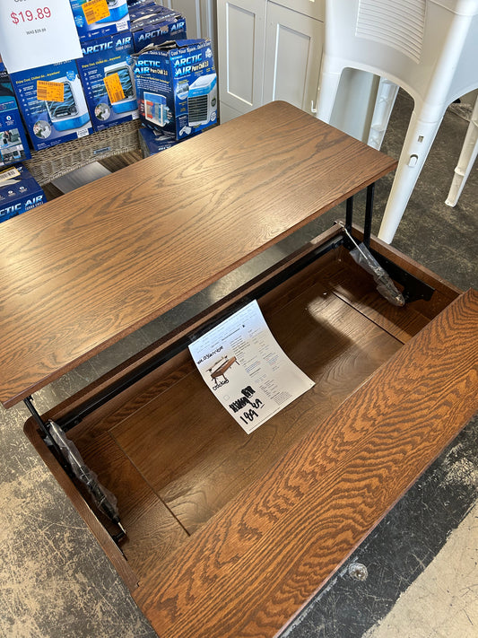 Coffee Table Solid Oak Wood Top