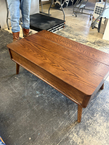 Coffee Table Solid Oak Wood Top