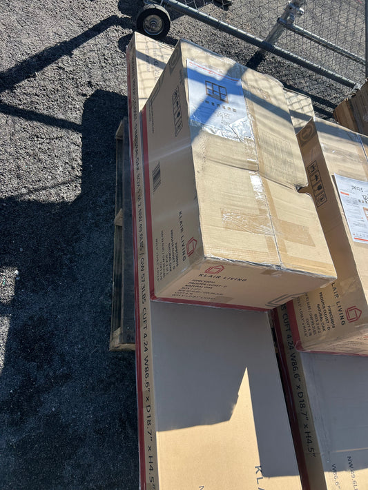 Walk in wood closet system