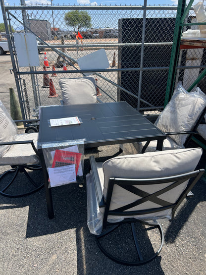 Hampton Bay metal outdoor dining set