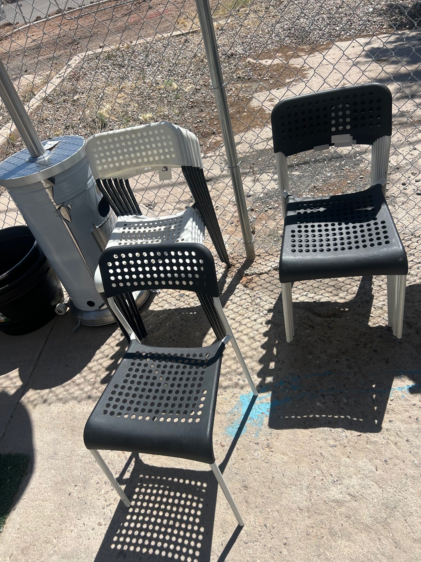Plastic chairs