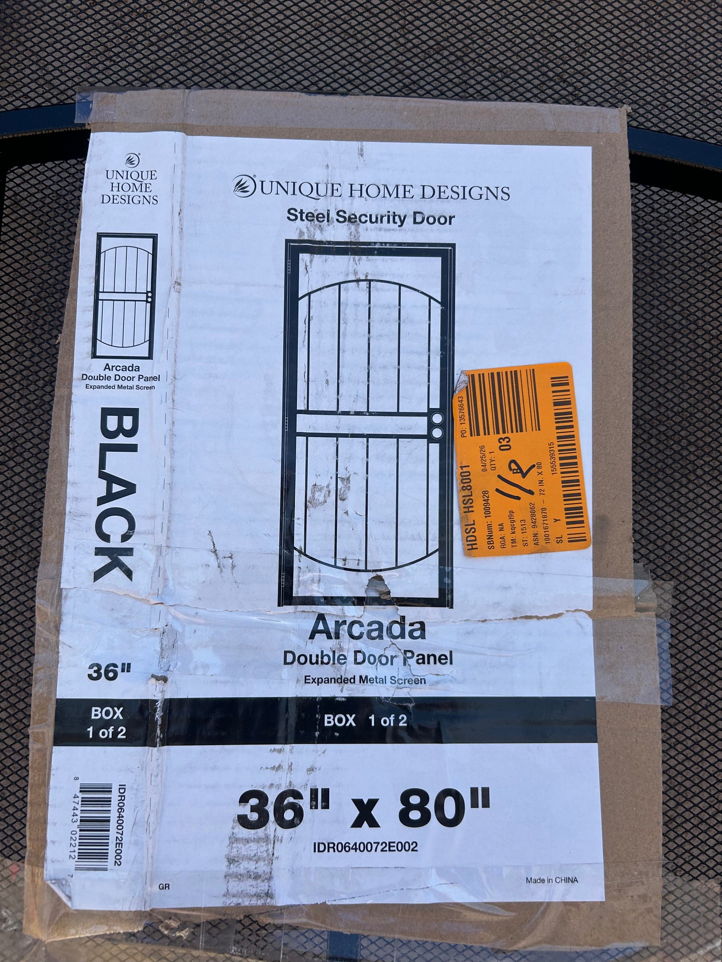 Double security doors set