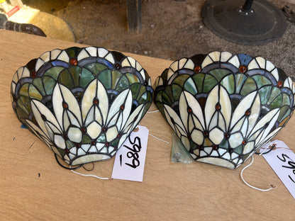 Stained glass sconces ￼