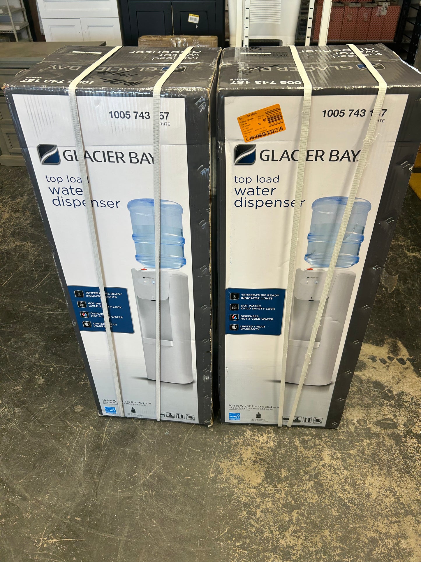 Glacier Bay top load water dispensers