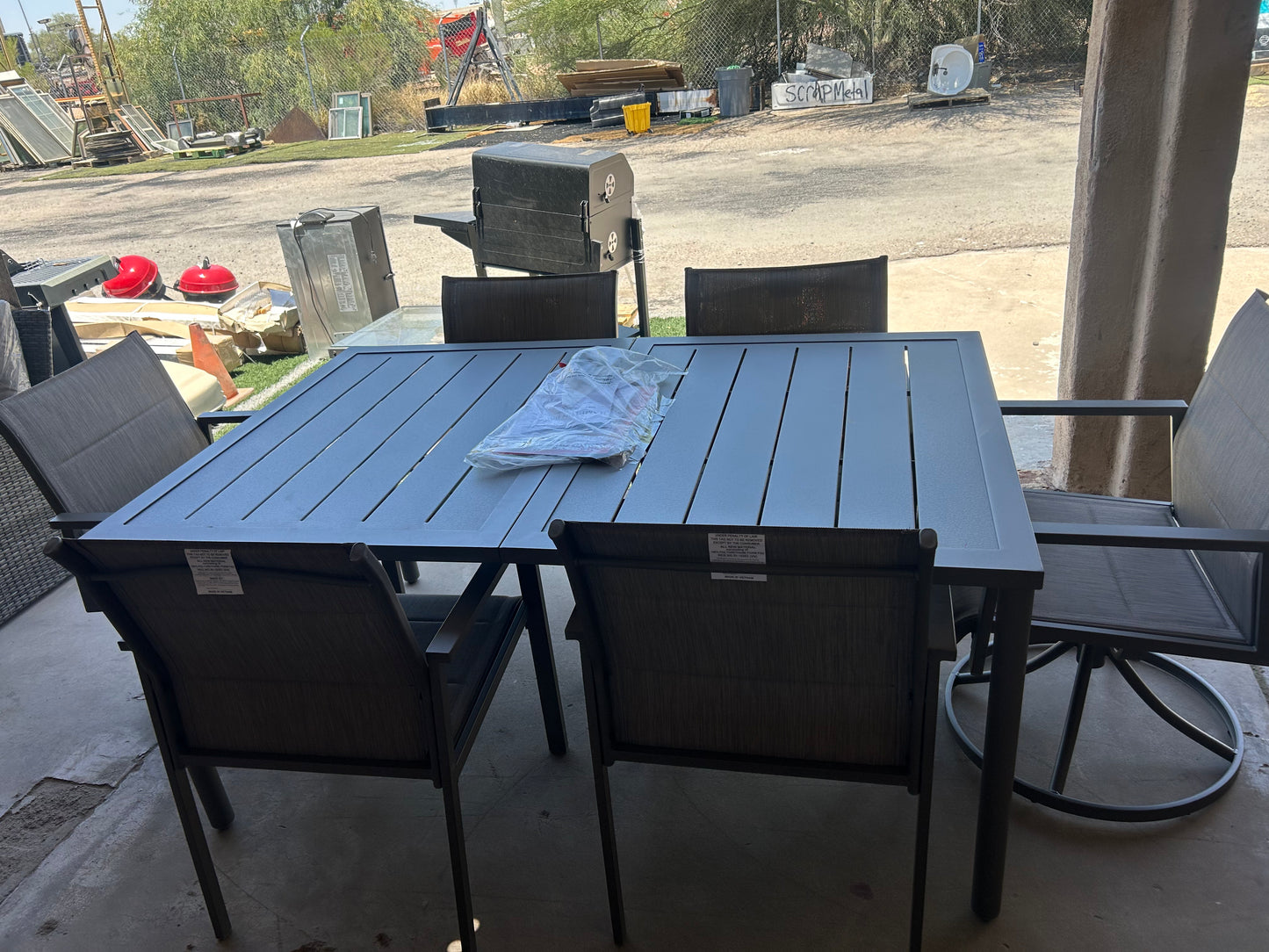 Hampton Bay 7- piece Metal Outdoor set ￼