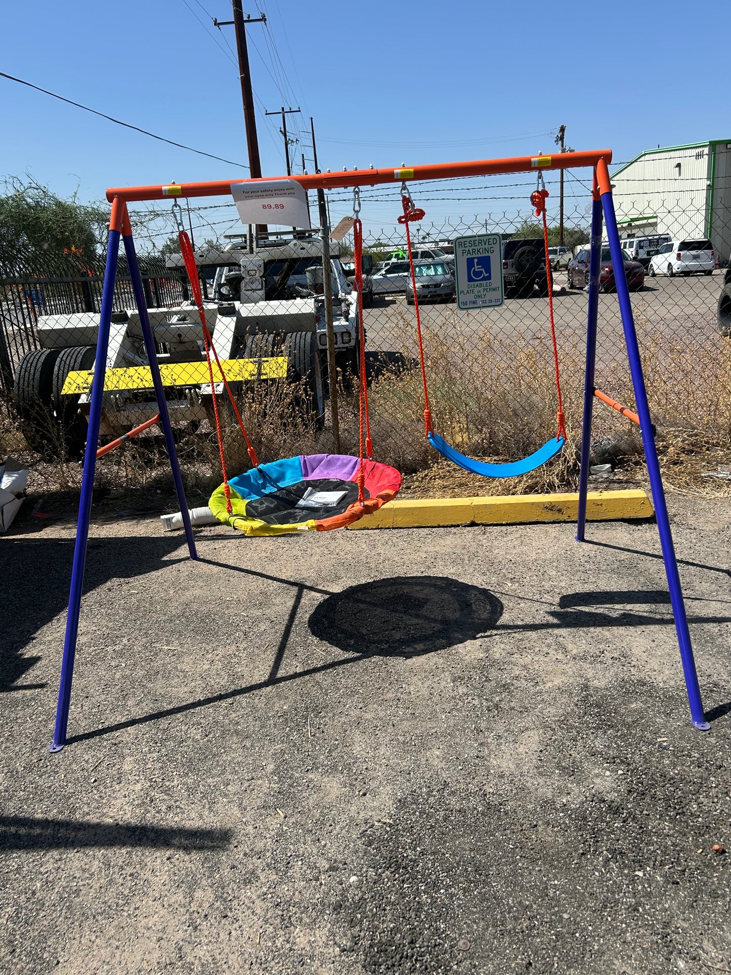 Swing set for the backyard