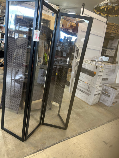 6 foot tall, clear, plastic partition