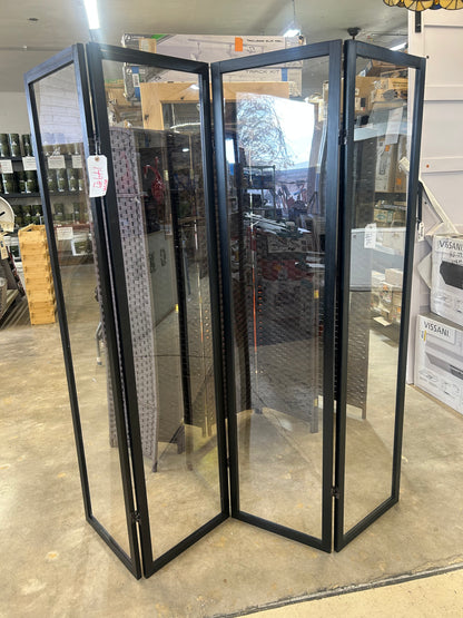 6 foot tall, clear, plastic partition