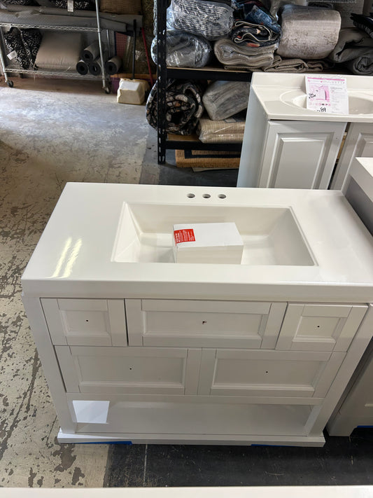Glacier Bay 37 inch bathroom vanity