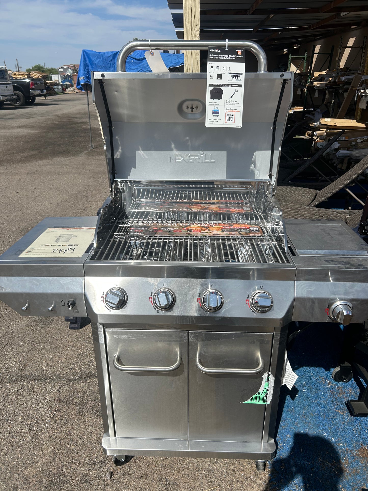 Nexgrill gas grill w/side burner