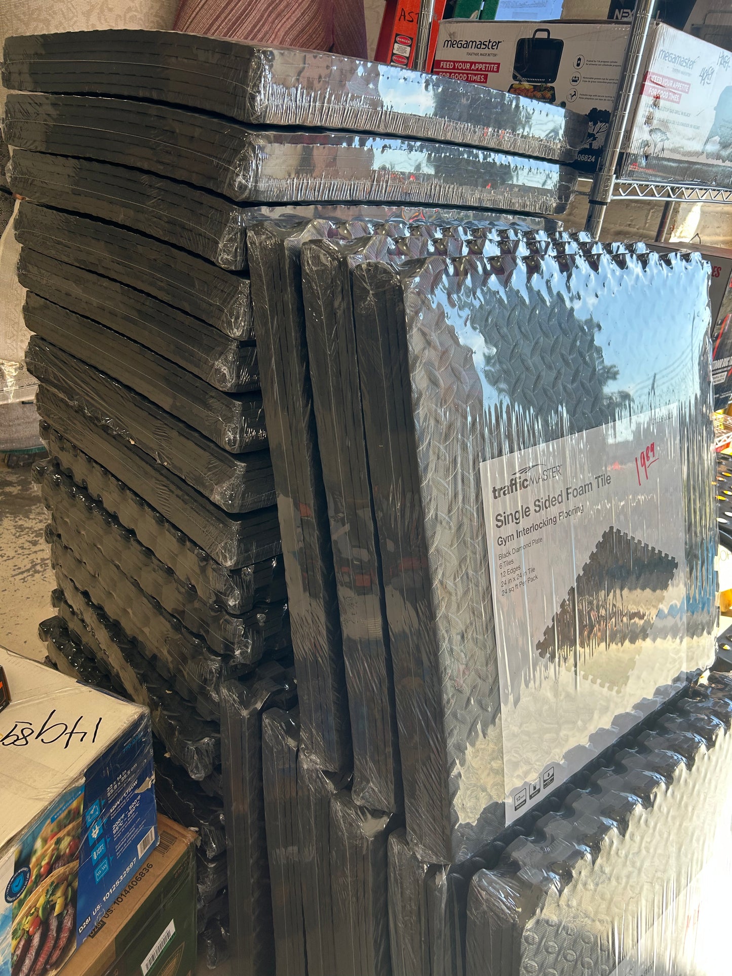 Traffic master, single sided foam tiles
