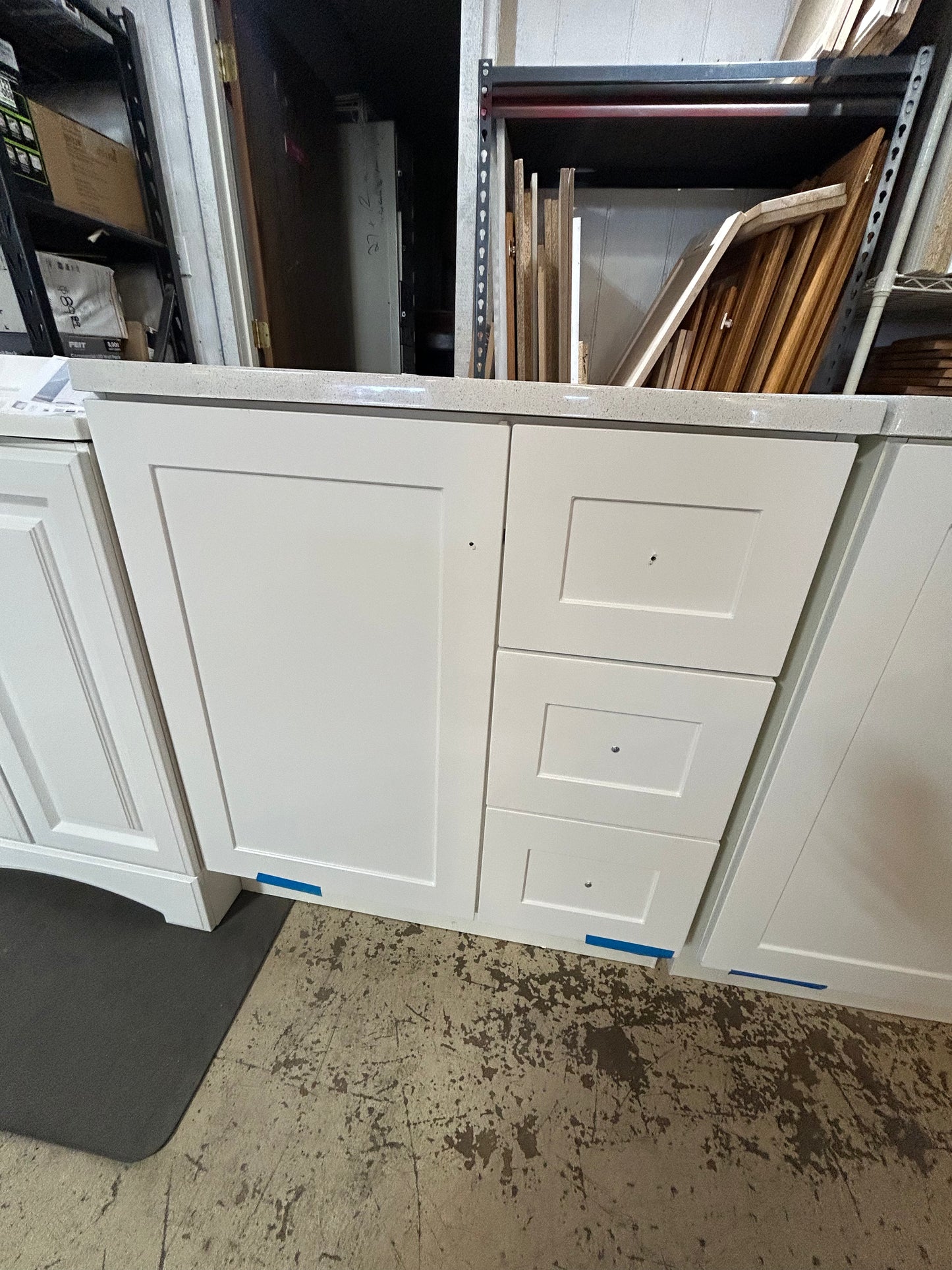 Glacier Bay single sink, bathroom vanity