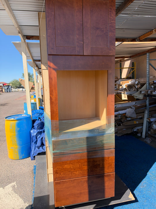 Oven pantry cabinet