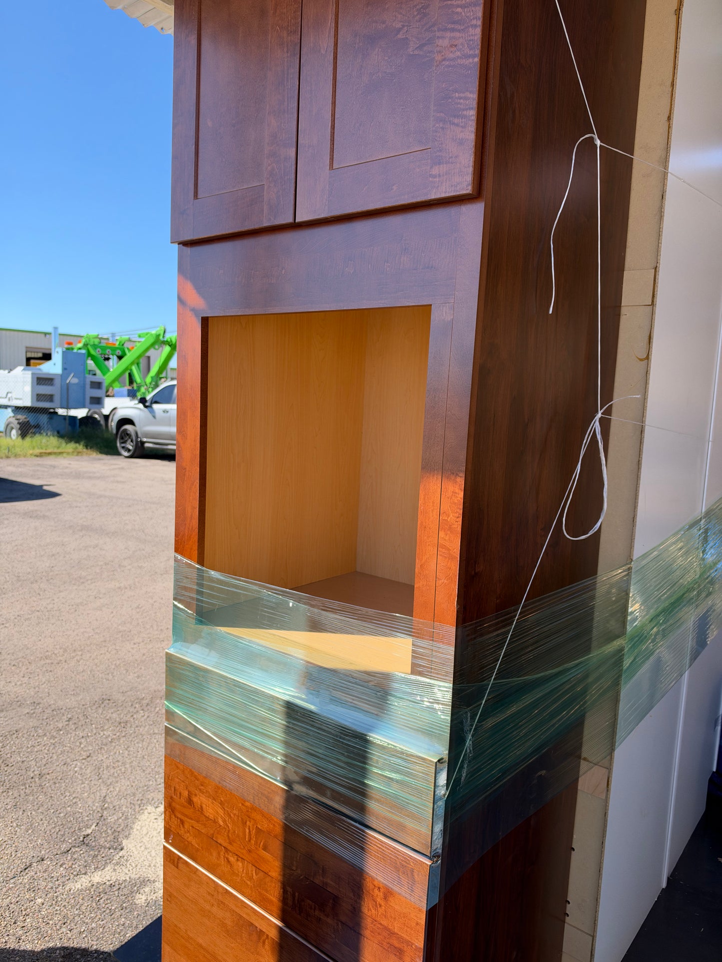 Oven pantry cabinet