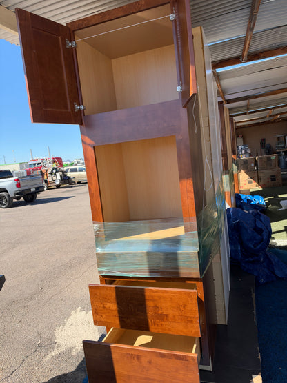 Oven pantry cabinet