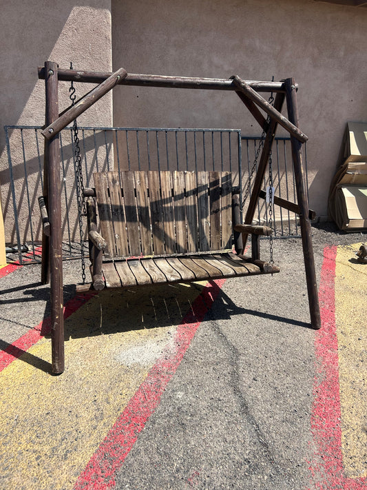 Wooden Bench Swing