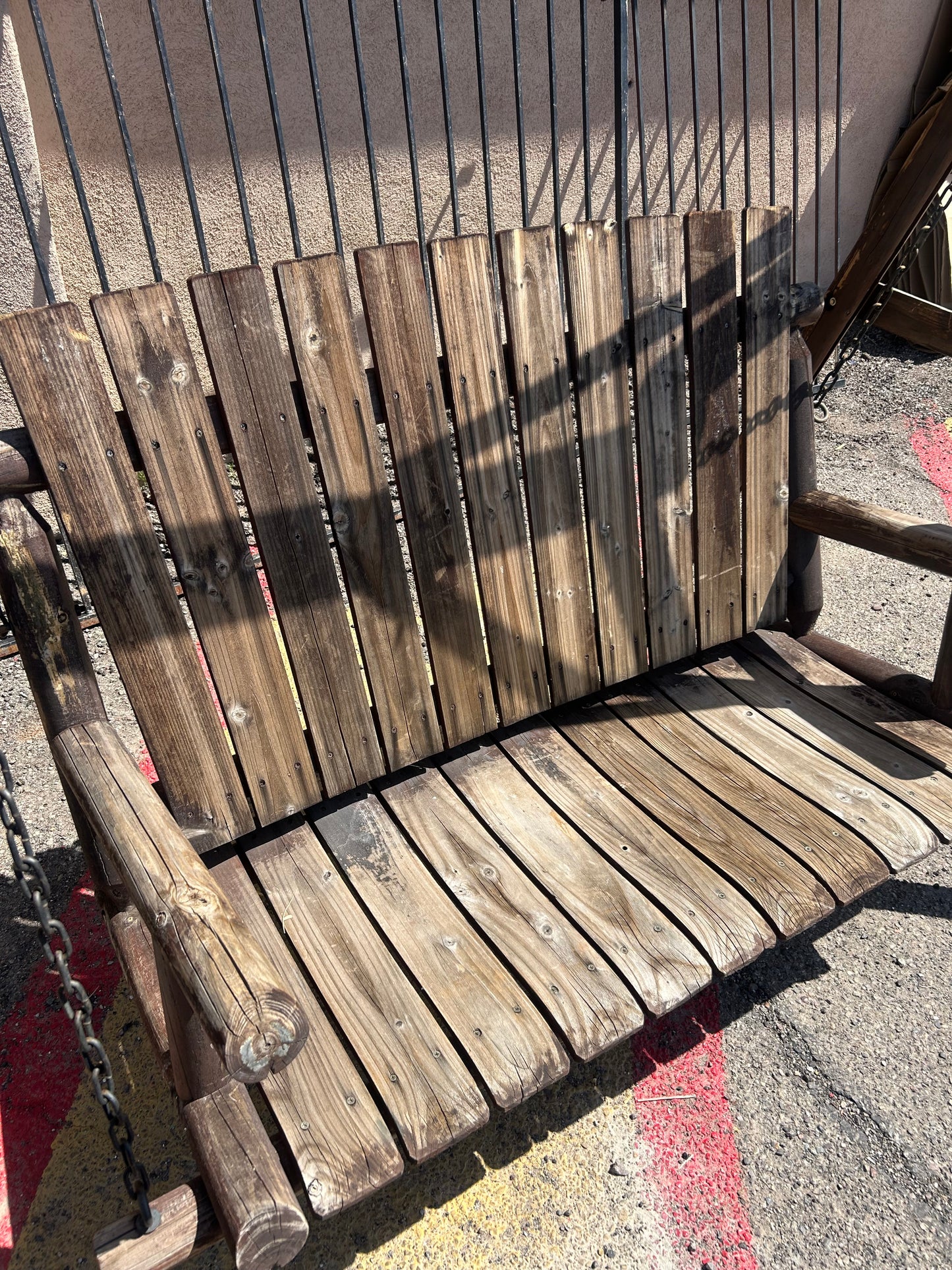 Wooden Bench Swing