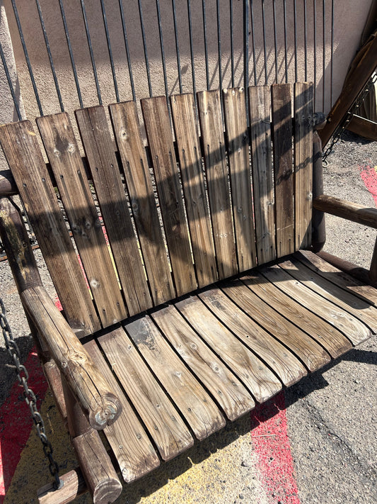 Wooden Bench Swing