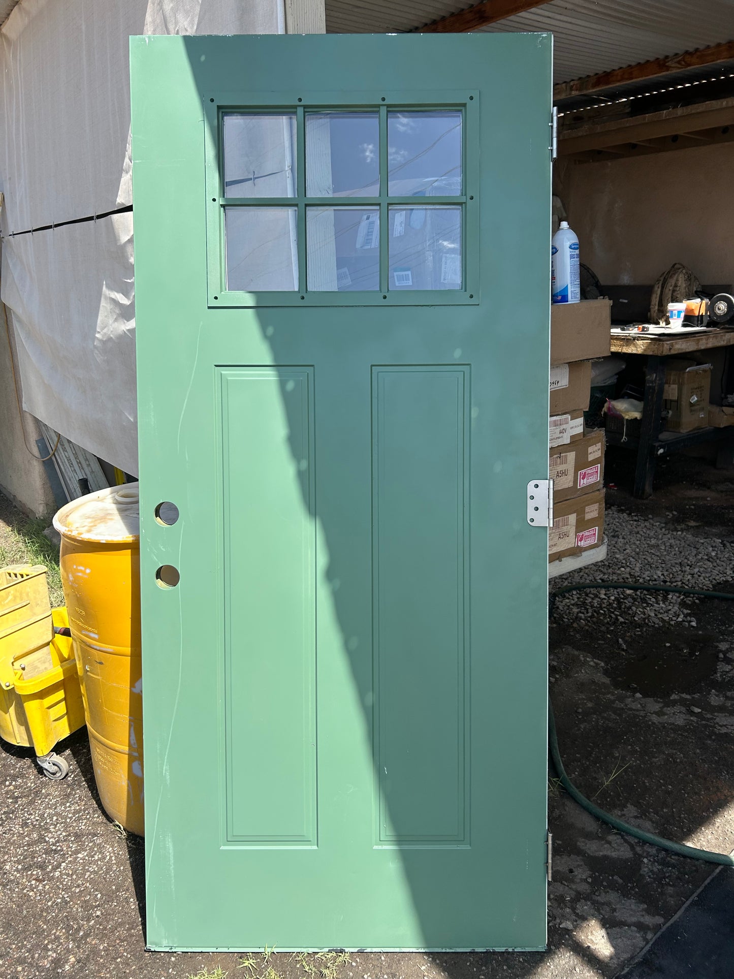 Exterior 6-lite door