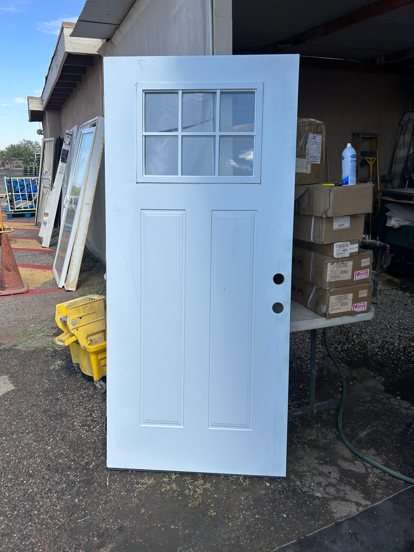Exterior 6-lite door