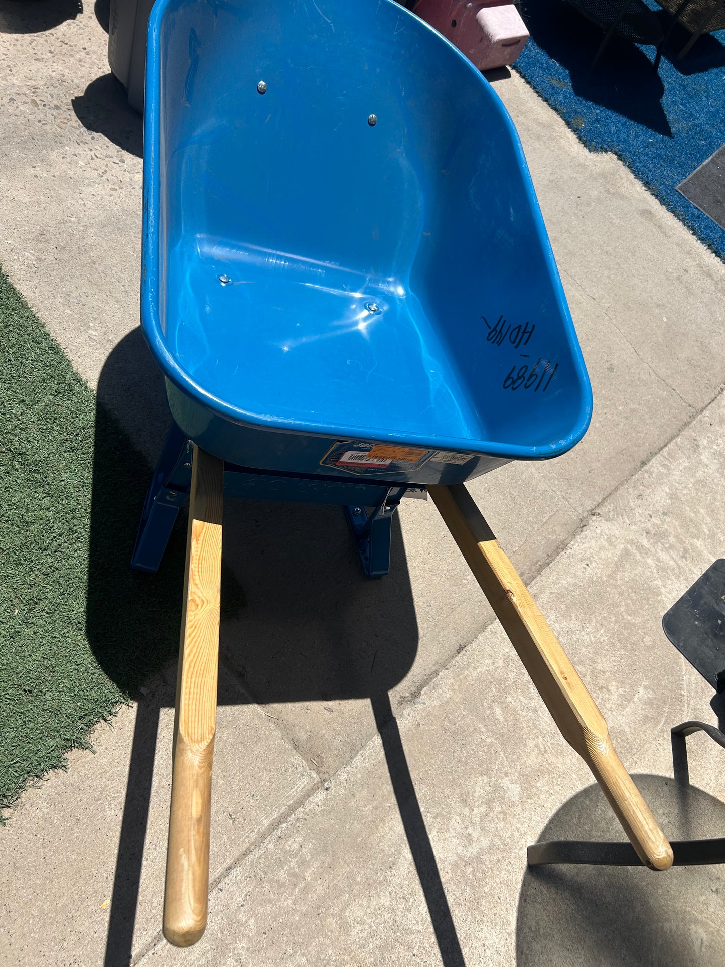 Heavy-Duty Steel Wheelbarrow