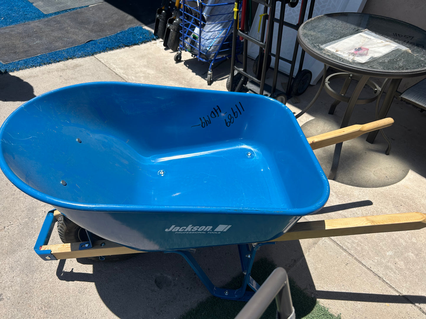 Heavy-Duty Steel Wheelbarrow