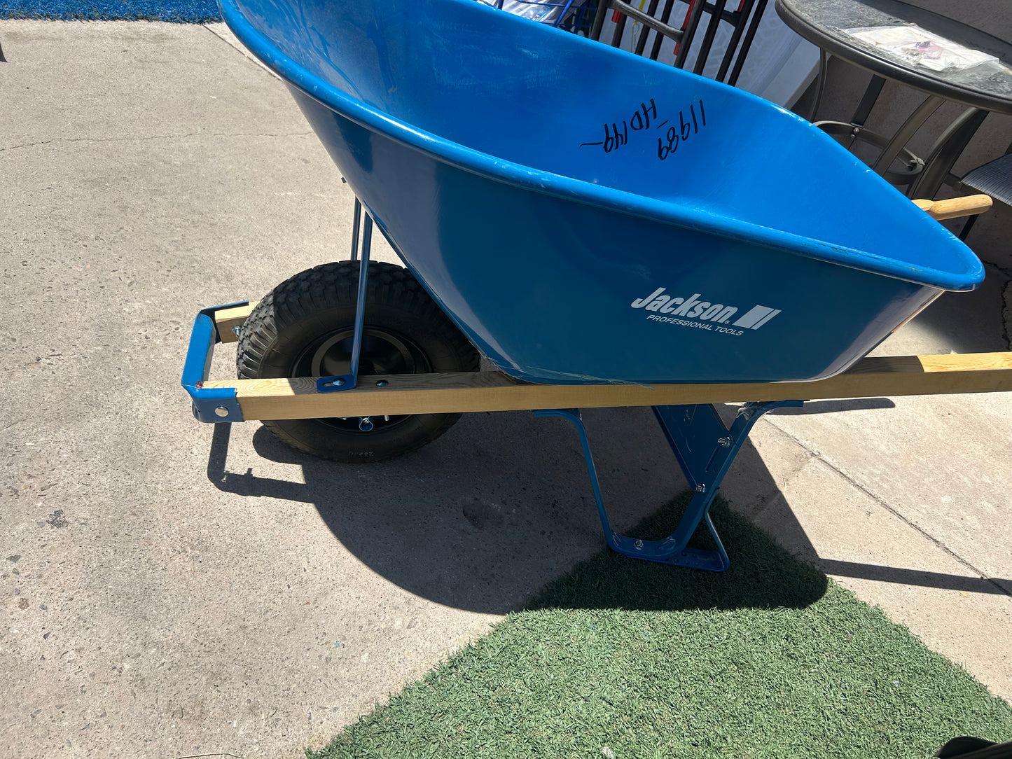 Heavy-Duty Steel Wheelbarrow