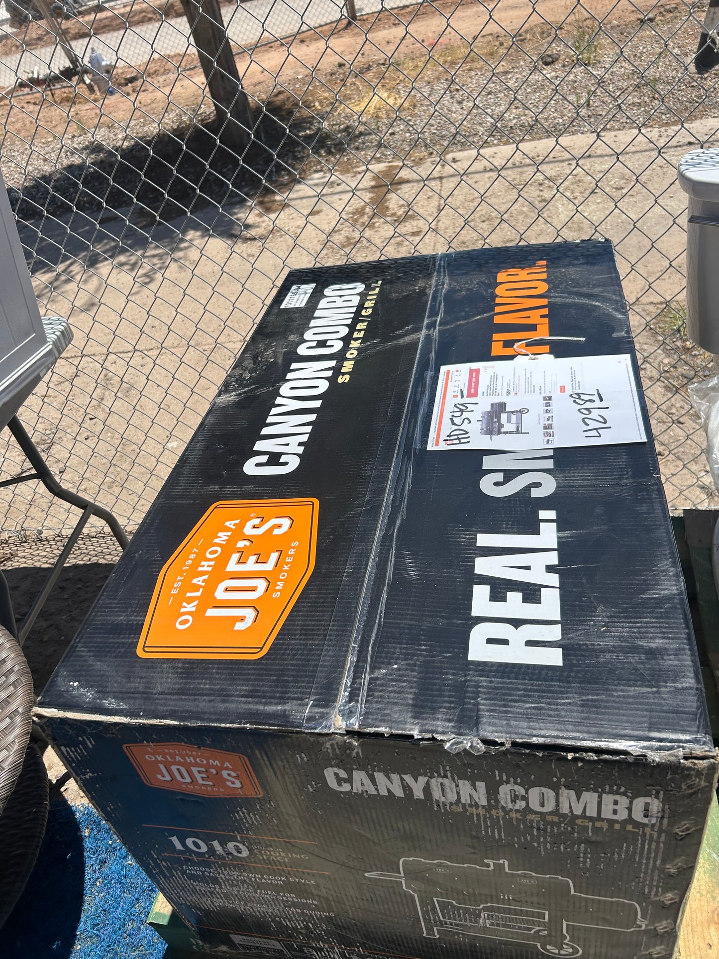 Dual Fuel 3-Burner Propane Gas and Charcoal Smoker and Grill