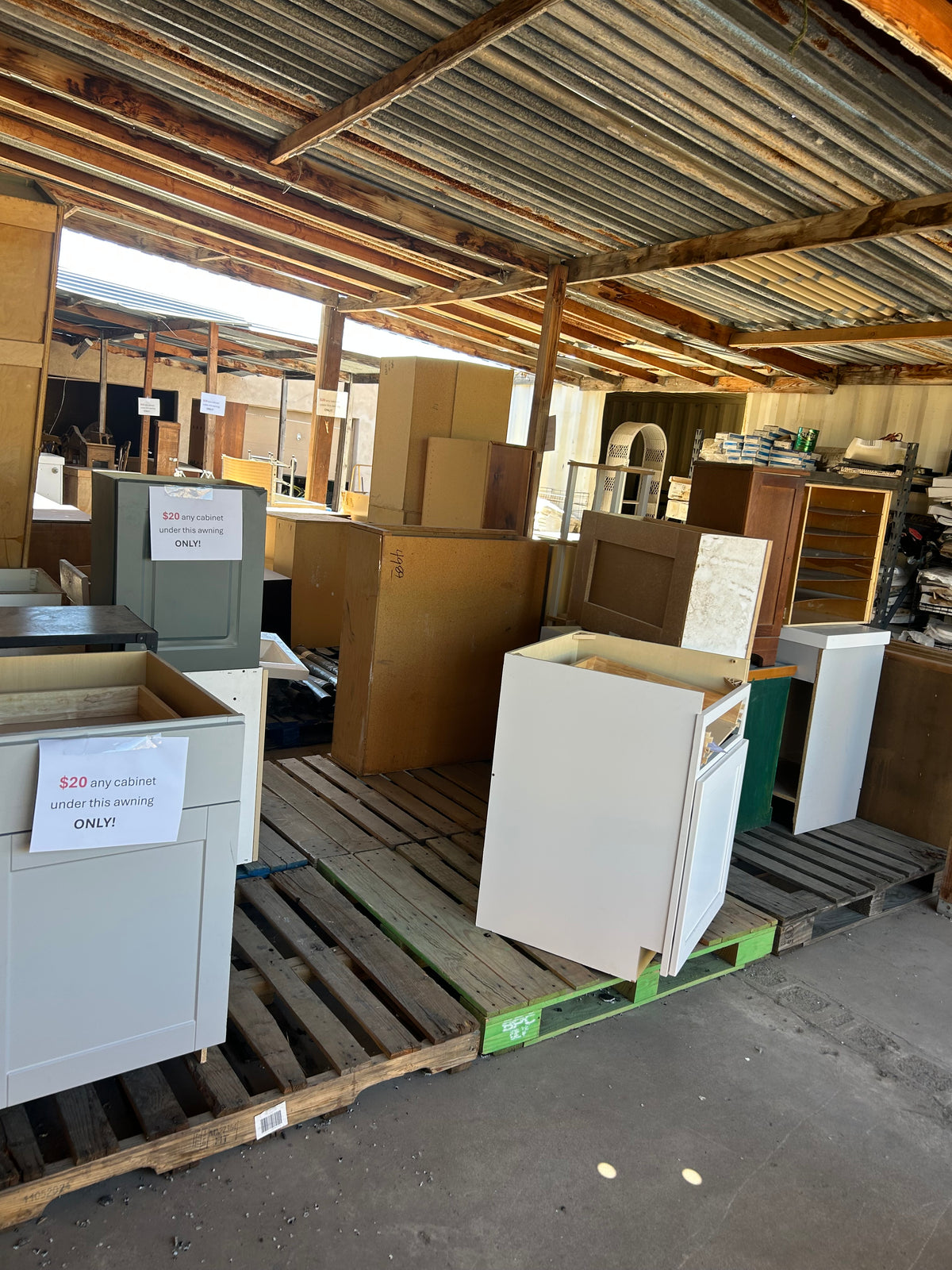 $20 Cabinet Sale