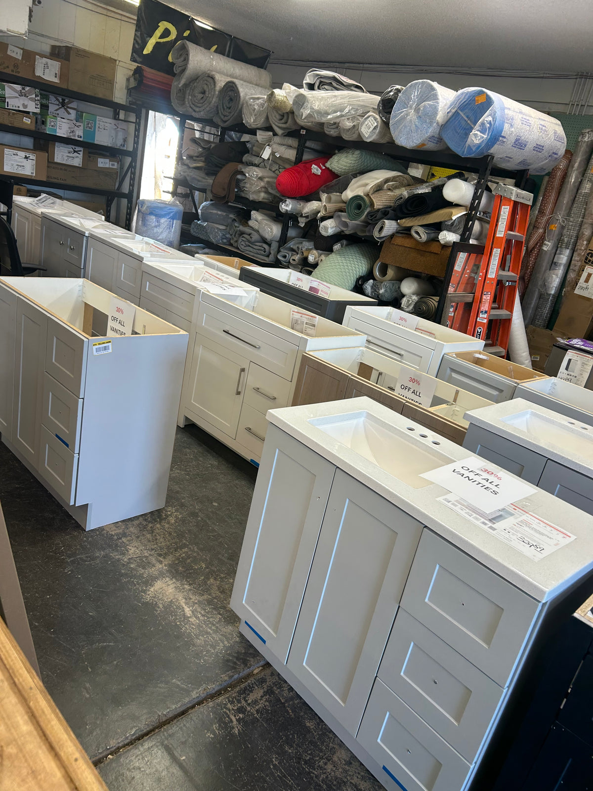30% OFF all bathroom vanities