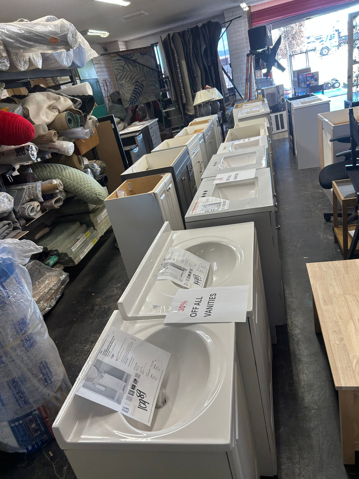 30% OFF all bathroom vanities