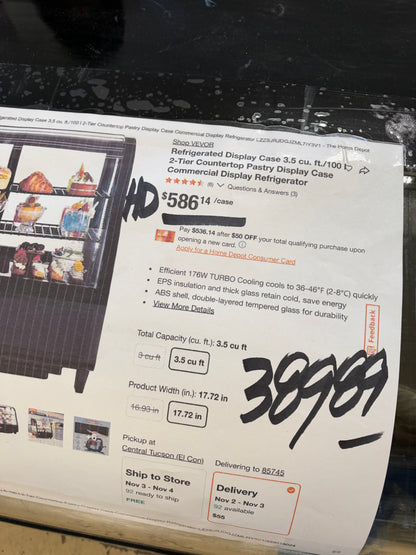 Refrigerated Display Case 3.5 cu. ft