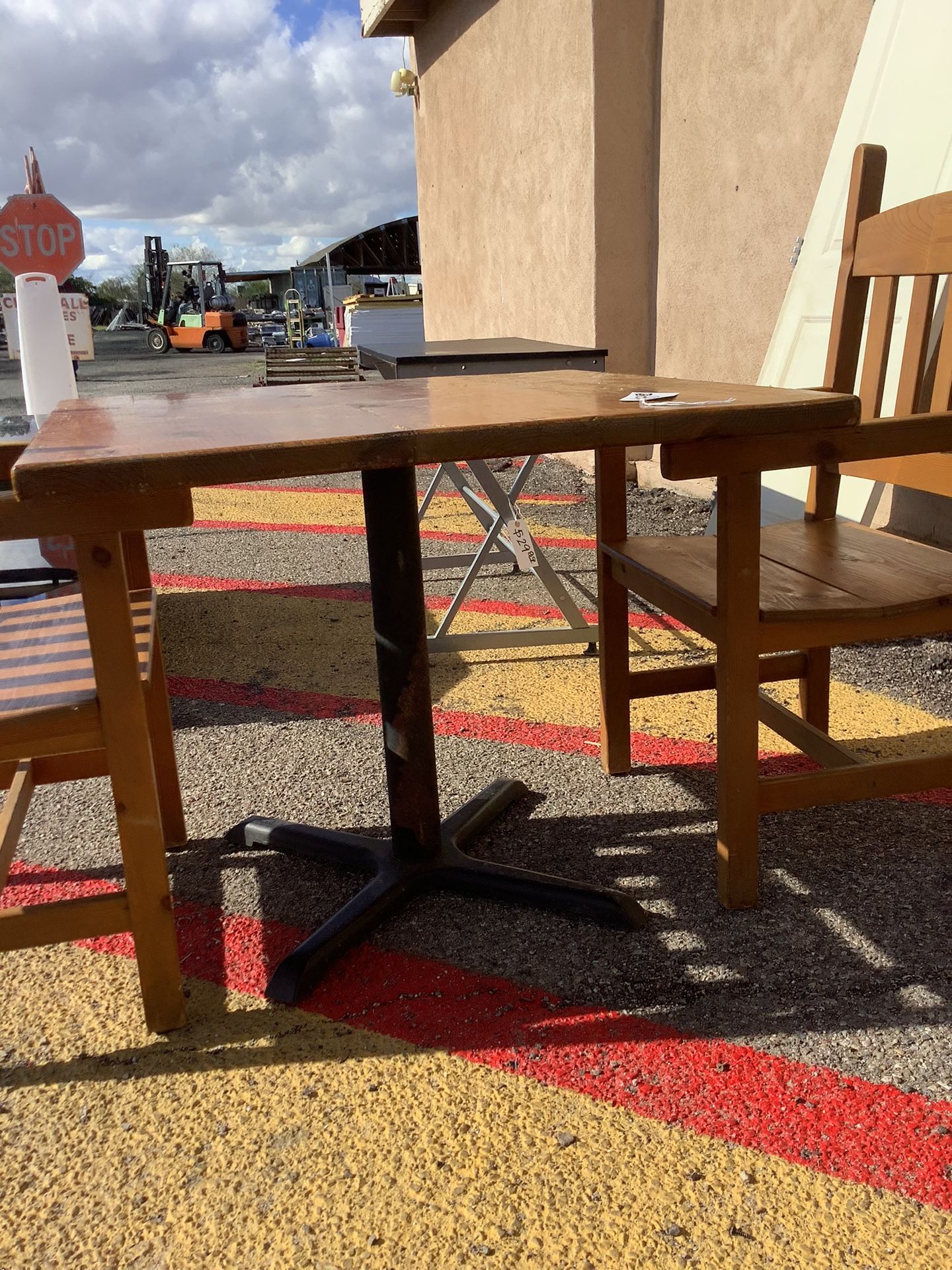 Wooden Table and 2 Chairs