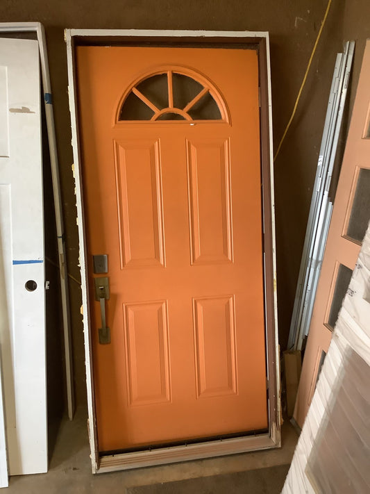 36 in x 80 in. Steel Prehung Door