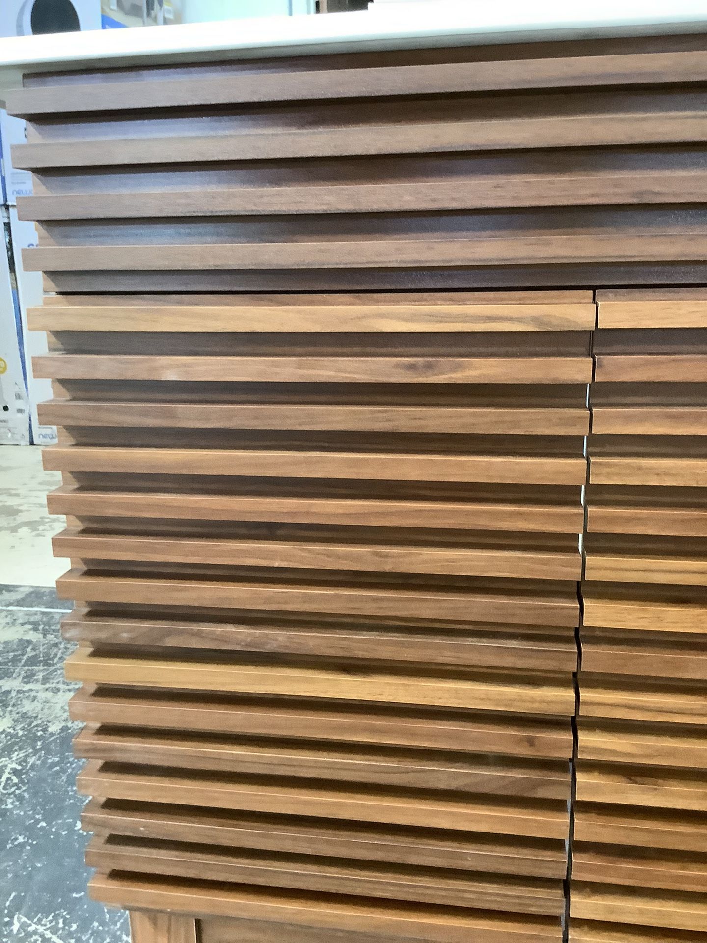 Render Walnut Bathroom Vanity